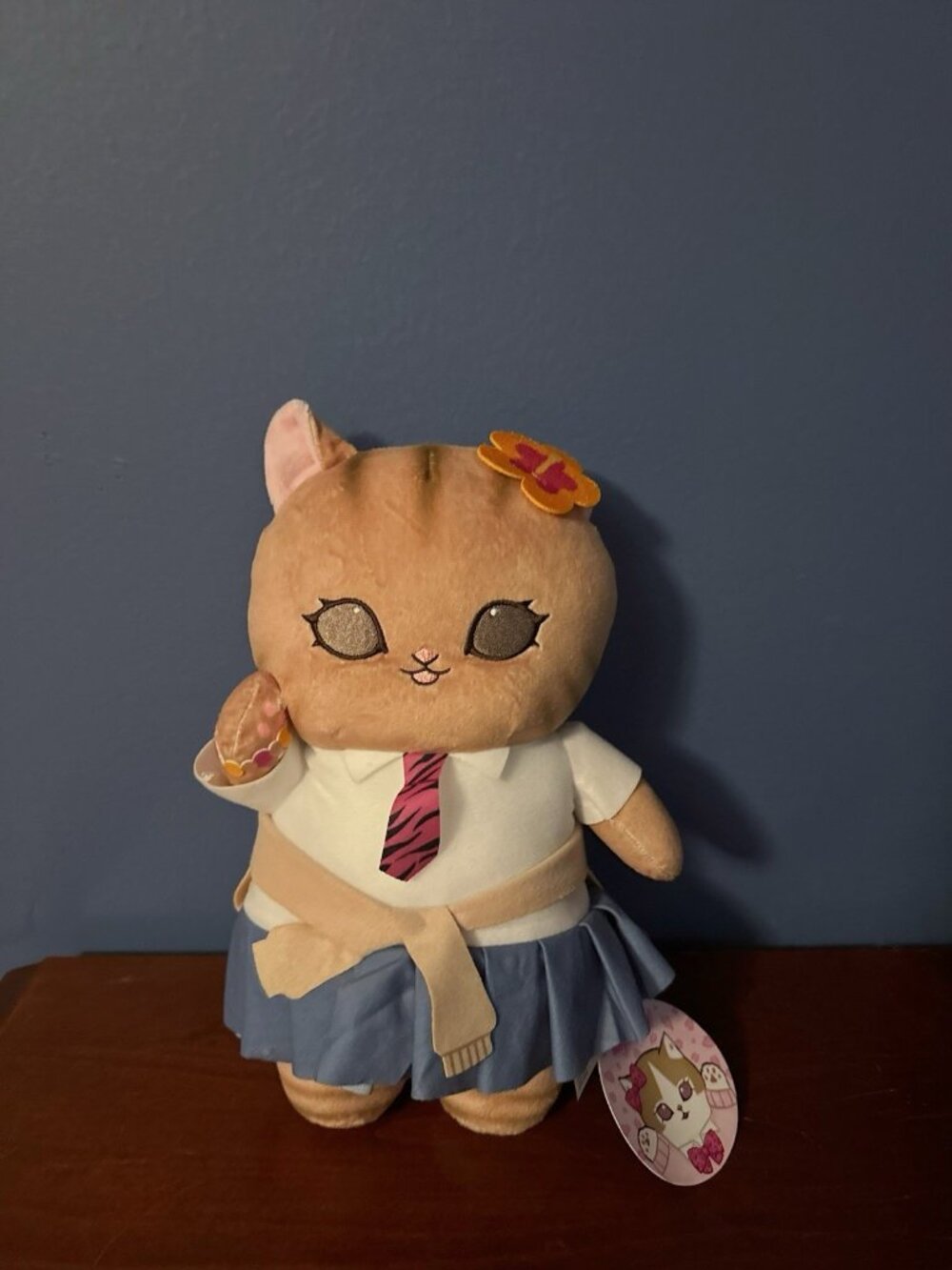 New 11" inch Mofusand Kogyaru Meow Big Standing Cat Plush Round1